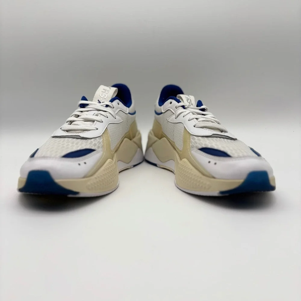Puma RS-X Reinvention White Blue Mens Running Shoes 369329-03 Size 10